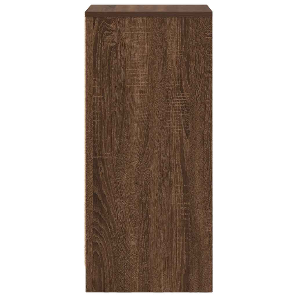 Sideboard Brown Oak 29.5x34x76 cm Engineered Wood