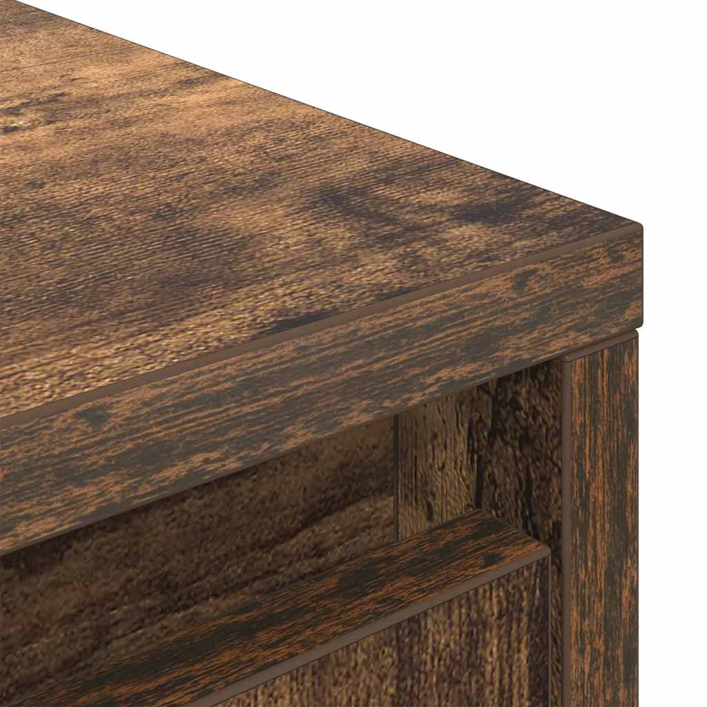 Highboard Smoked Oak 29.5x34x119.5 cm Engineered Wood