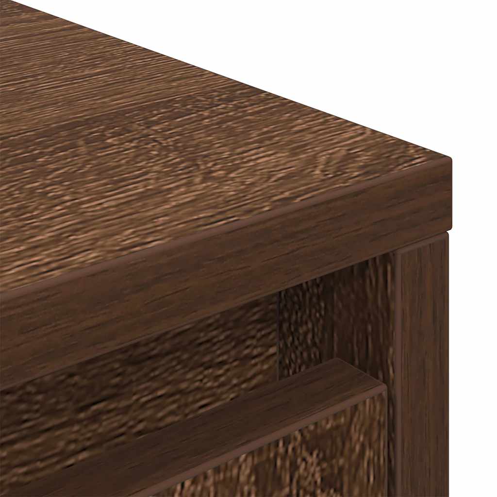 Highboard Brown Oak 29.5x34x119.5 cm Engineered Wood