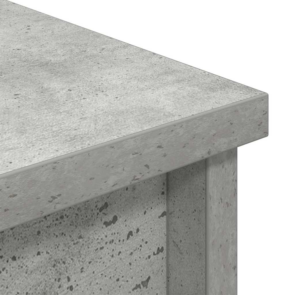 Highboard Concrete Grey 37.5x35x180 cm Engineered Wood
