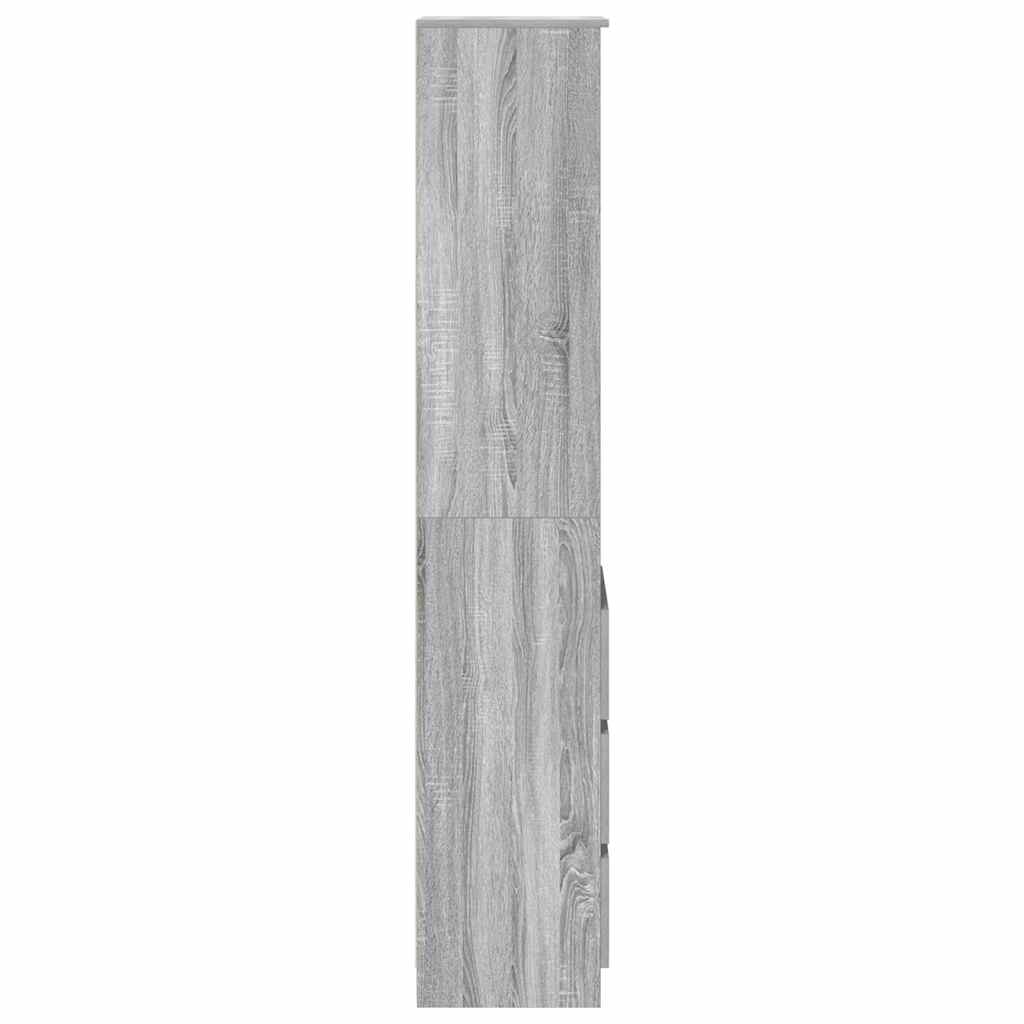 Highboard Grey Sonoma 37.5x35x180 cm Engineered Wood