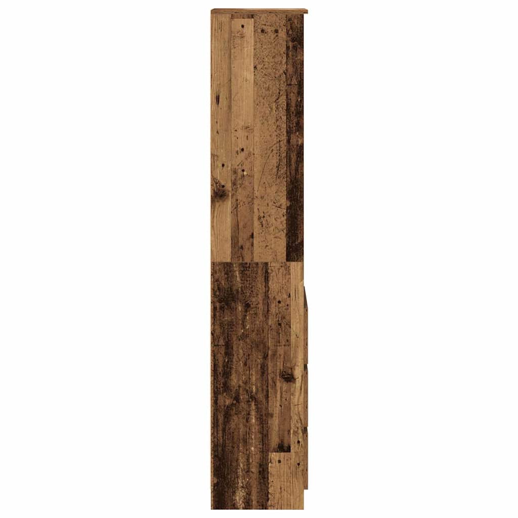 Highboard Old Wood 37.5x35x180 cm Engineered Wood