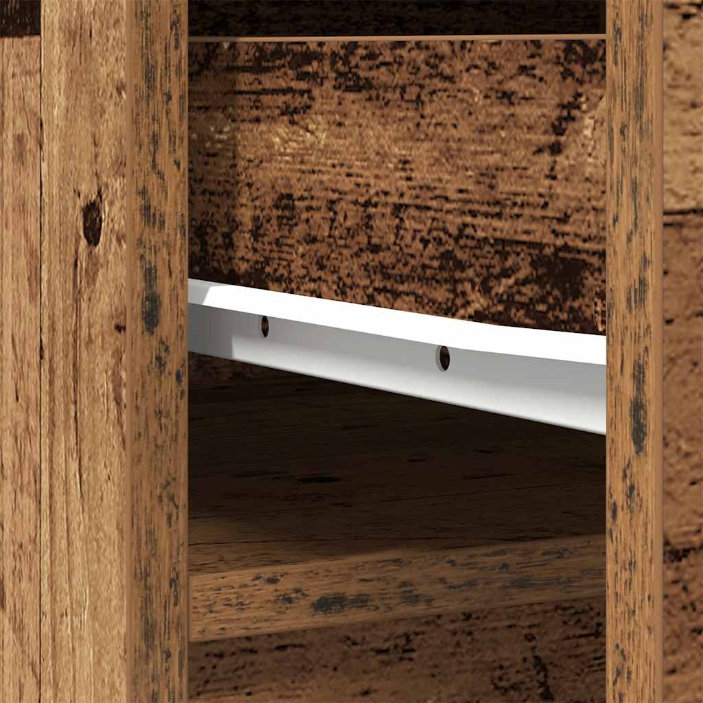 Highboard Old Wood 37.5x35x180 cm Engineered Wood