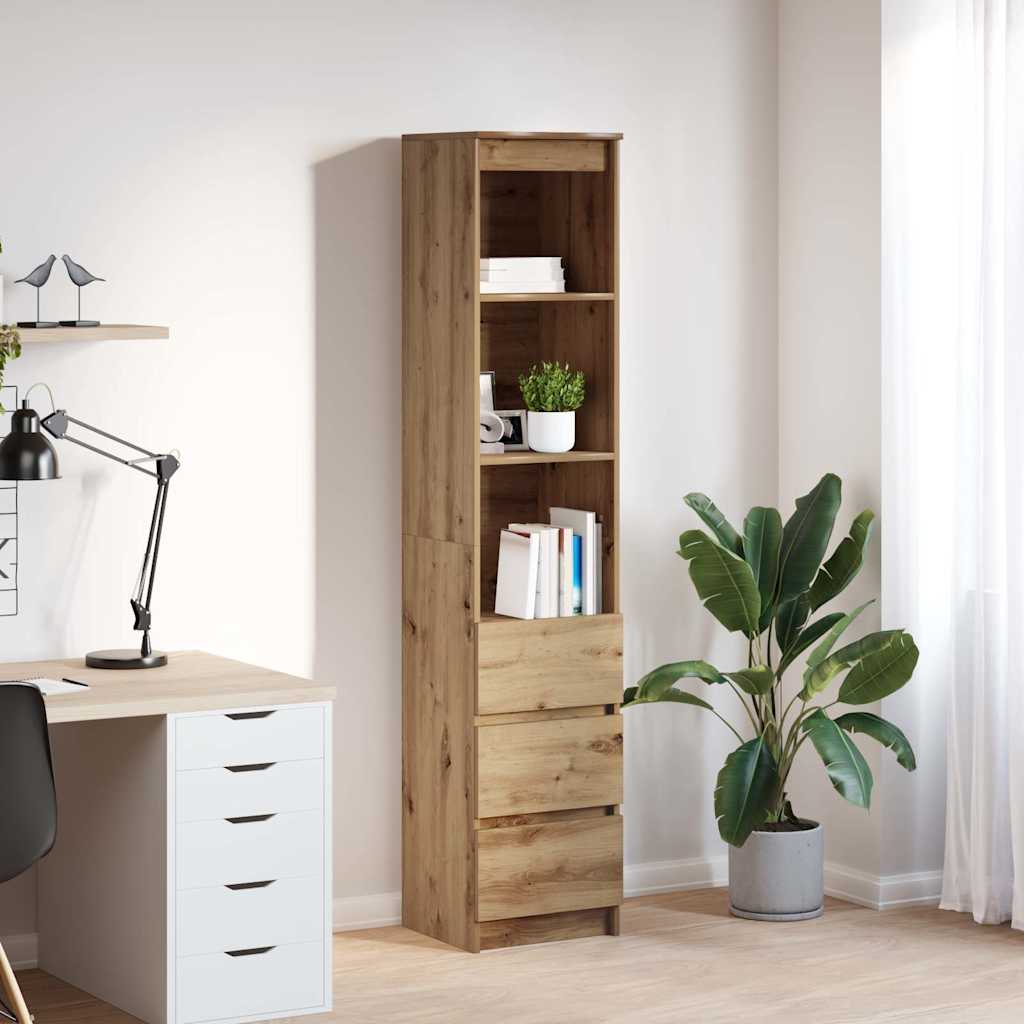 Highboard Artisan Oak 37.5x35x180 cm Engineered Wood