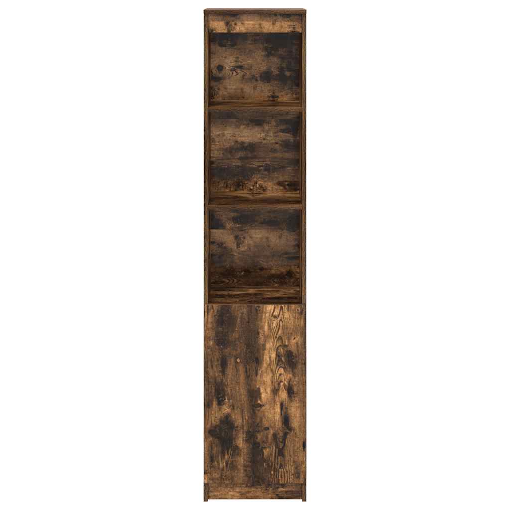 Highboard Smoked Oak 37.5x35x180 cm Engineered Wood