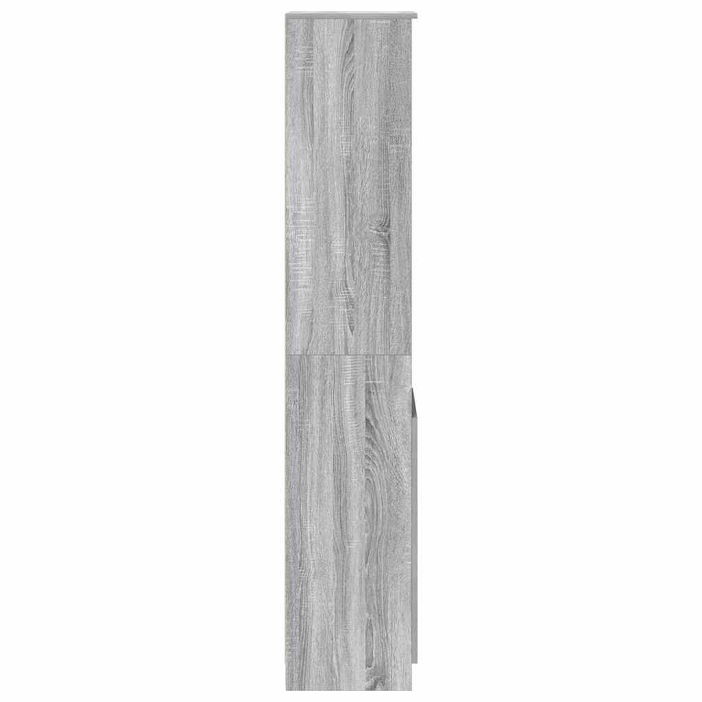 Highboard Grey Sonoma 37.5x35x180 cm Engineered Wood