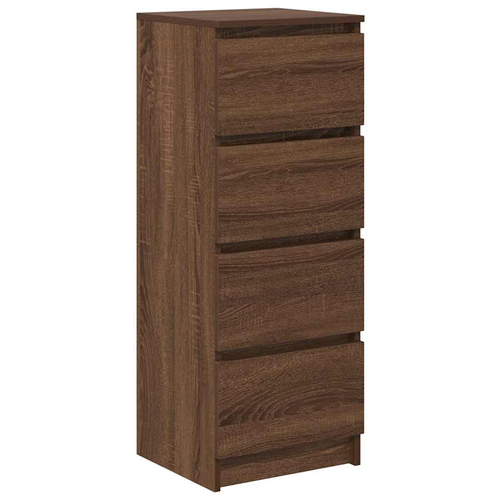 Sideboard Brown Oak 37.5x35x99 cm Engineered Wood