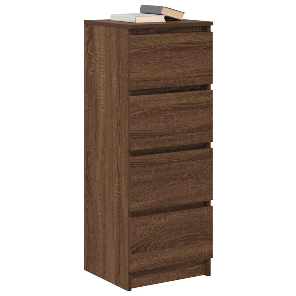 Sideboard Brown Oak 37.5x35x99 cm Engineered Wood