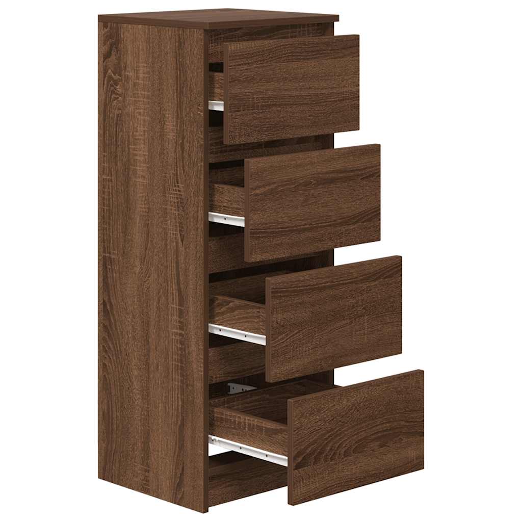 Sideboard Brown Oak 37.5x35x99 cm Engineered Wood