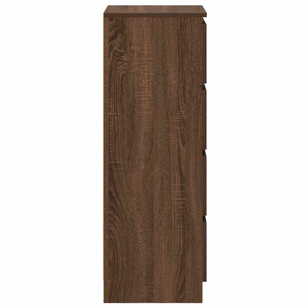 Sideboard Brown Oak 37.5x35x99 cm Engineered Wood