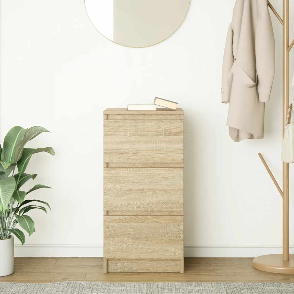 Sideboard Sonoma Oak 37.5x35x76 cm Engineered Wood
