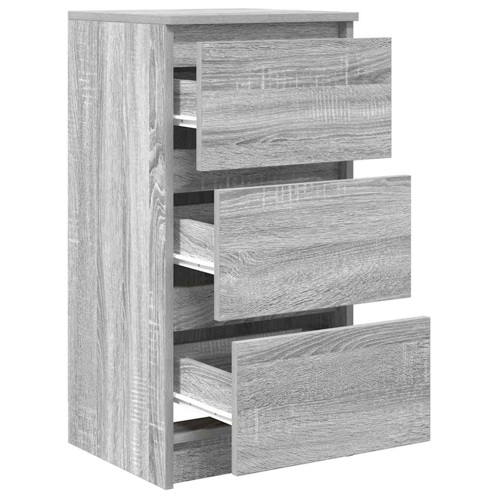 Sideboard Grey Sonoma 37.5x35x76 cm Engineered Wood