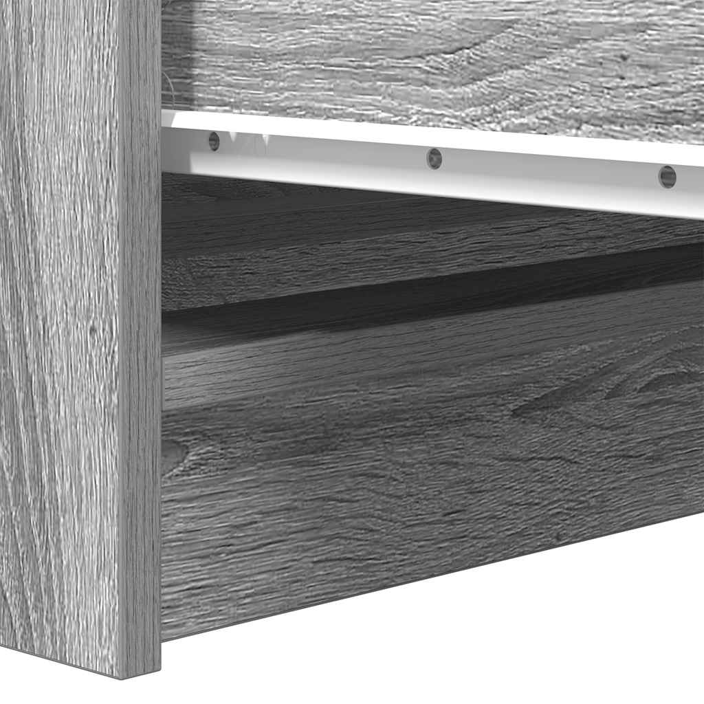 Sideboard Grey Sonoma 37.5x35x76 cm Engineered Wood