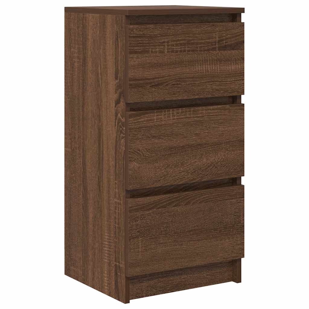 Sideboard Brown Oak 37.5x35x76 cm Engineered Wood