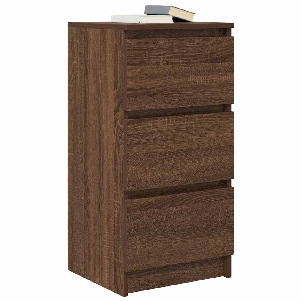 Sideboard Brown Oak 37.5x35x76 cm Engineered Wood