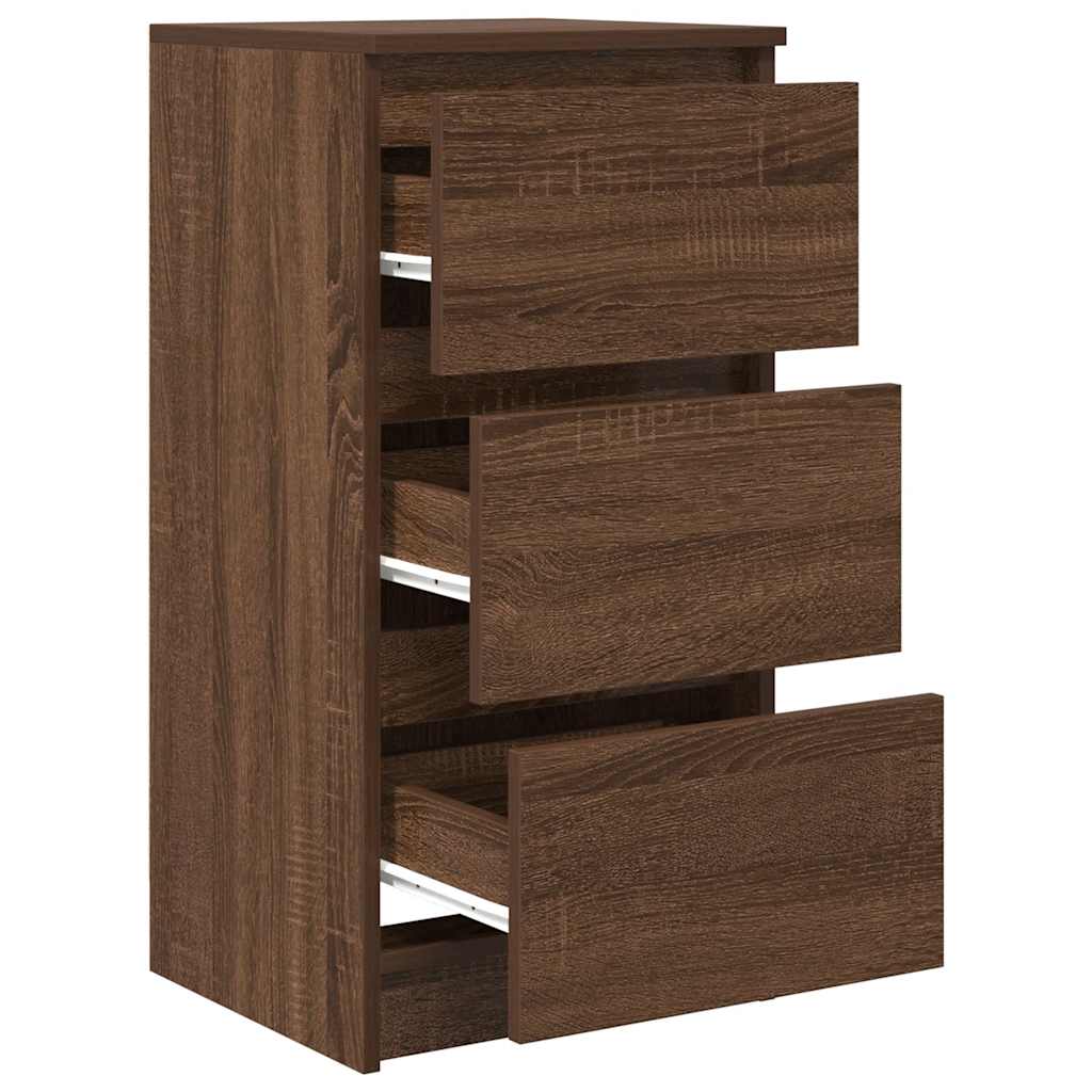 Sideboard Brown Oak 37.5x35x76 cm Engineered Wood