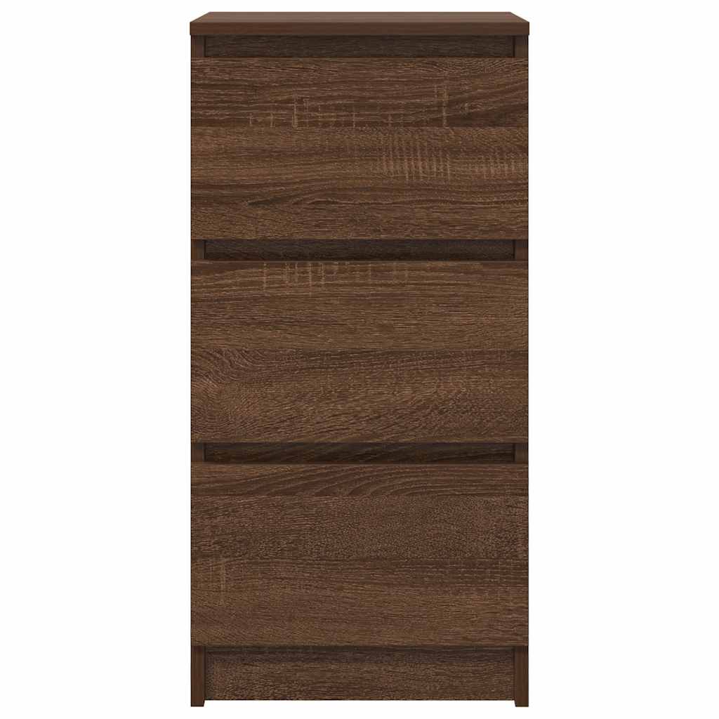 Sideboard Brown Oak 37.5x35x76 cm Engineered Wood