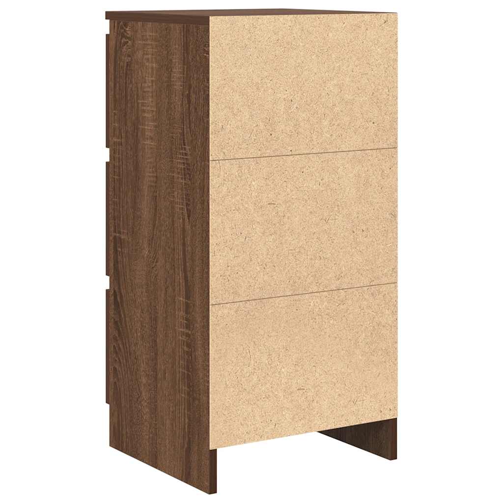 Sideboard Brown Oak 37.5x35x76 cm Engineered Wood