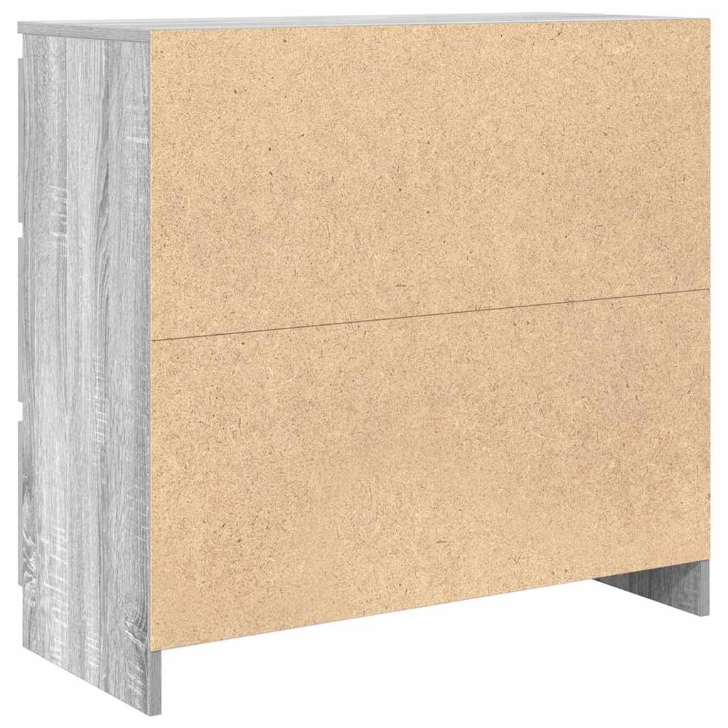 Sideboard Grey Sonoma 80x35x76 cm Engineered Wood
