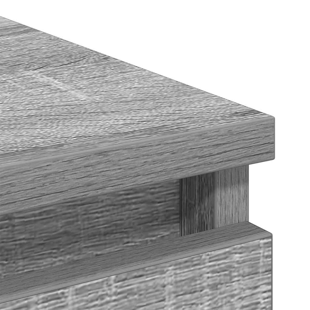 Sideboard Grey Sonoma 80x35x76 cm Engineered Wood