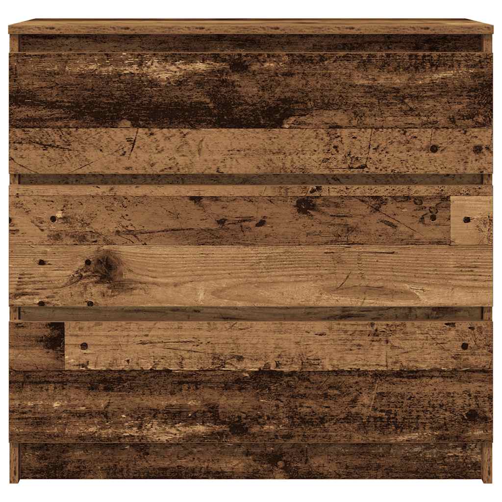 Sideboard Old Wood 80x35x76 cm Engineered Wood