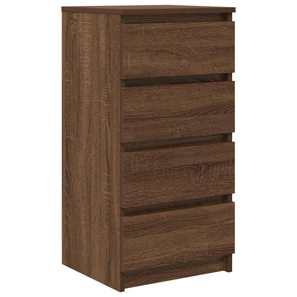 Sideboard Brown Oak 37.5x35x76 cm Engineered Wood