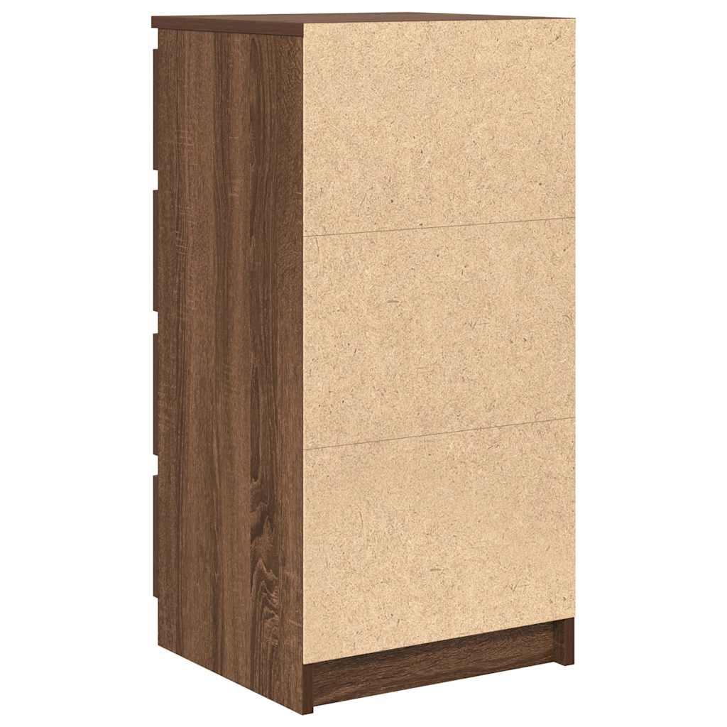 Sideboard Brown Oak 37.5x35x76 cm Engineered Wood