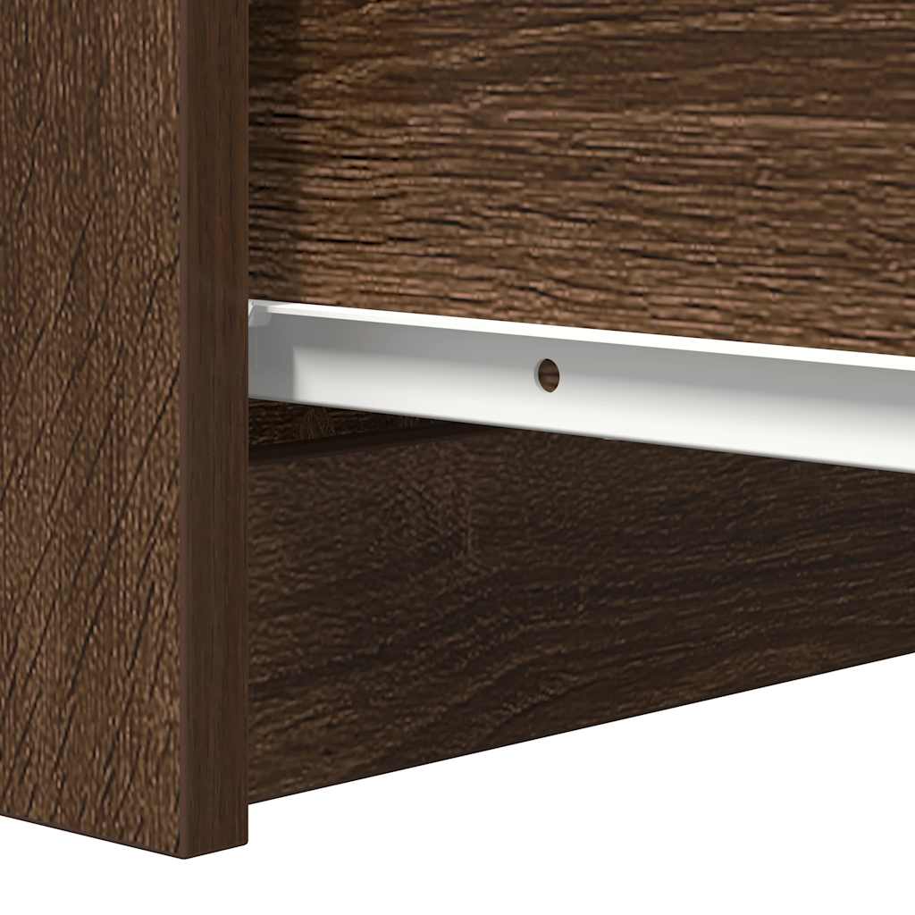 Sideboard Brown Oak 37.5x35x76 cm Engineered Wood