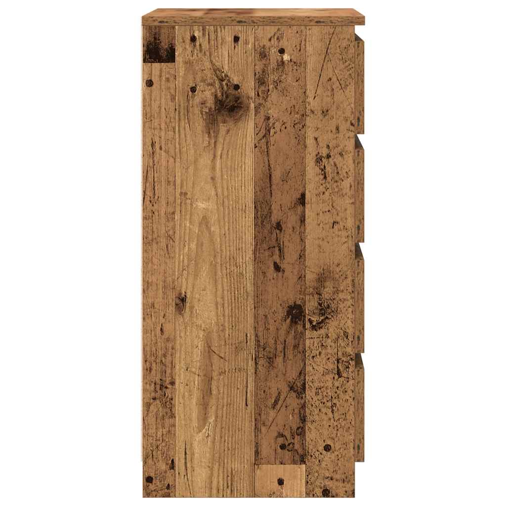 Sideboard Old Wood 37.5x35x76 cm Engineered Wood