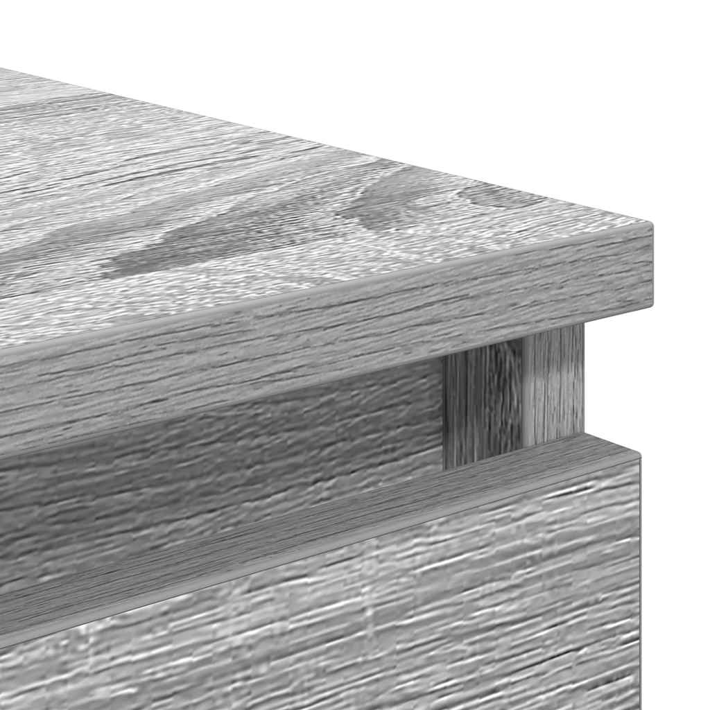 Sideboard with Drawers Grey Sonoma 37.5x35x99 cm Engineered Wood