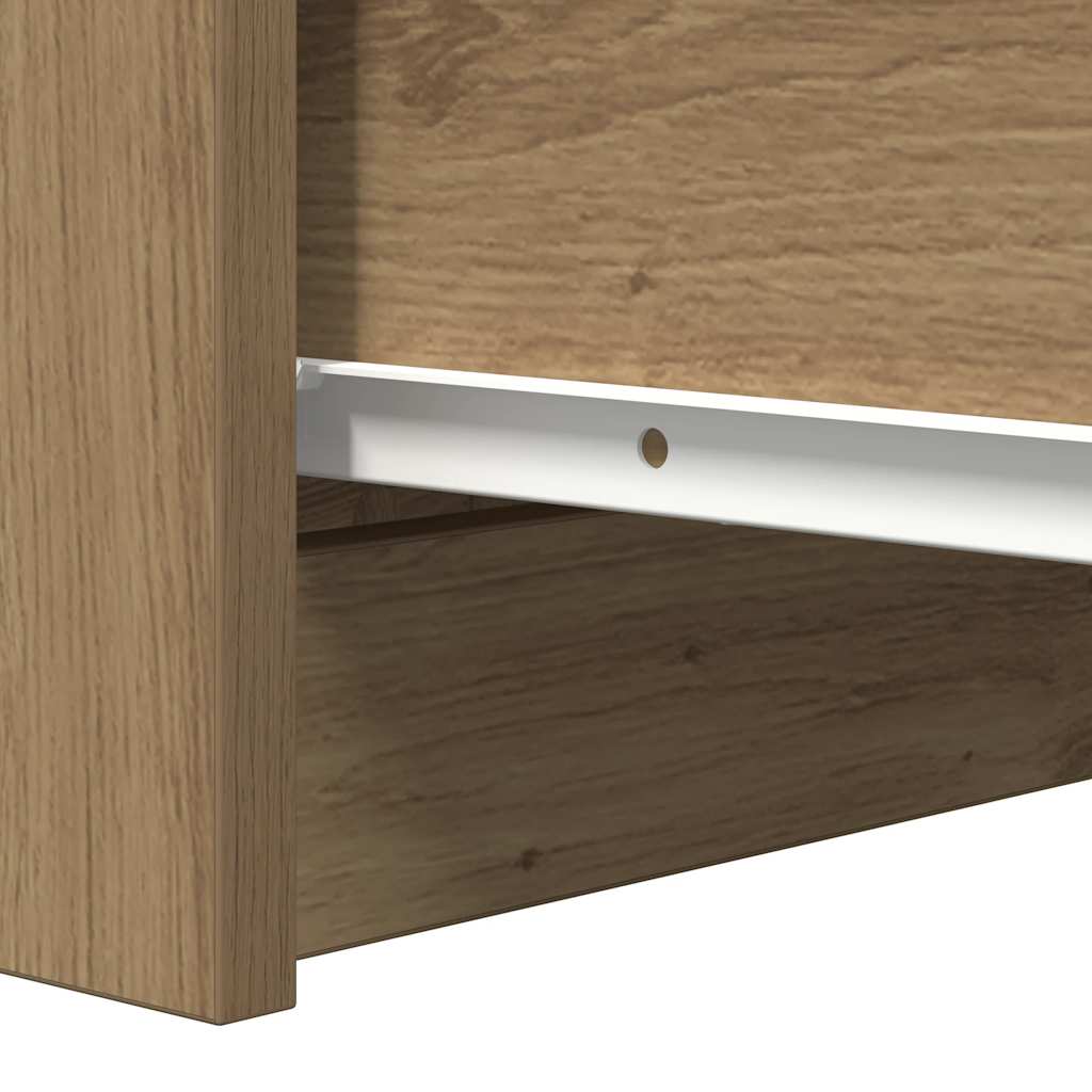 Sideboard with Drawers Artisan Oak 37.5x35x99 cm Engineered Wood