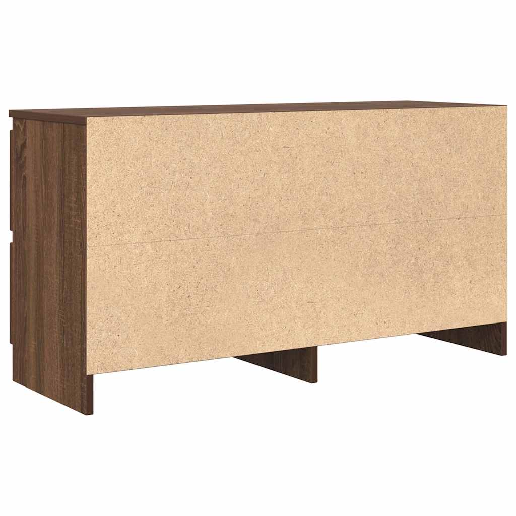 TV Cabinet Brown Oak 100x35x54 cm Engineered Wood