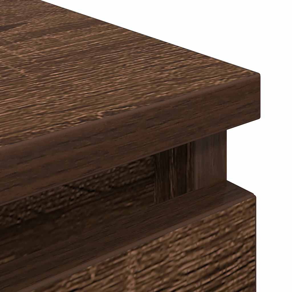 TV Cabinet Brown Oak 100x35x54 cm Engineered Wood