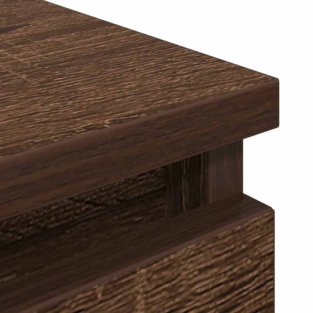 TV Cabinet Brown Oak 100x35x54 cm Engineered Wood