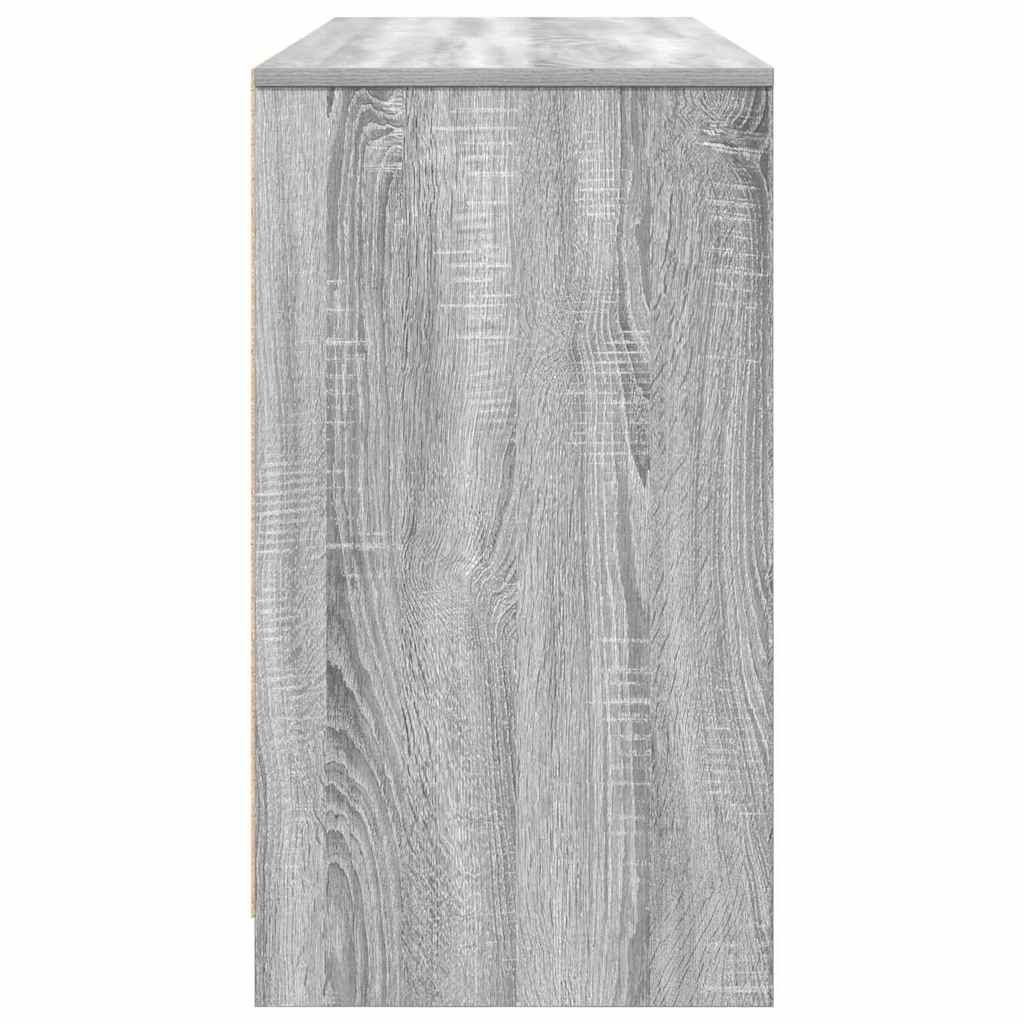 Desk Grey Sonoma 120x42x76 cm Engineered Wood