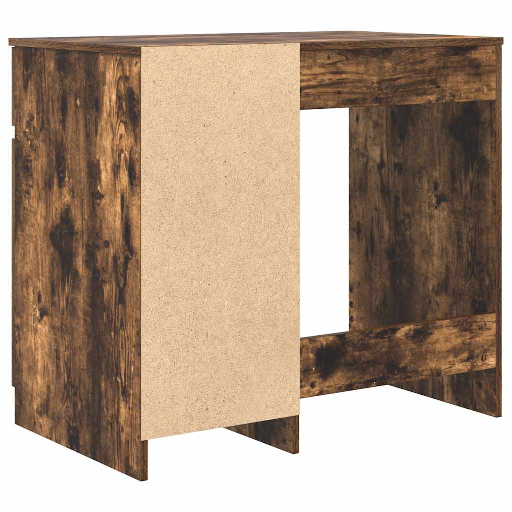 Desk Smoked Oak 86x49x76 cm Engineered Wood