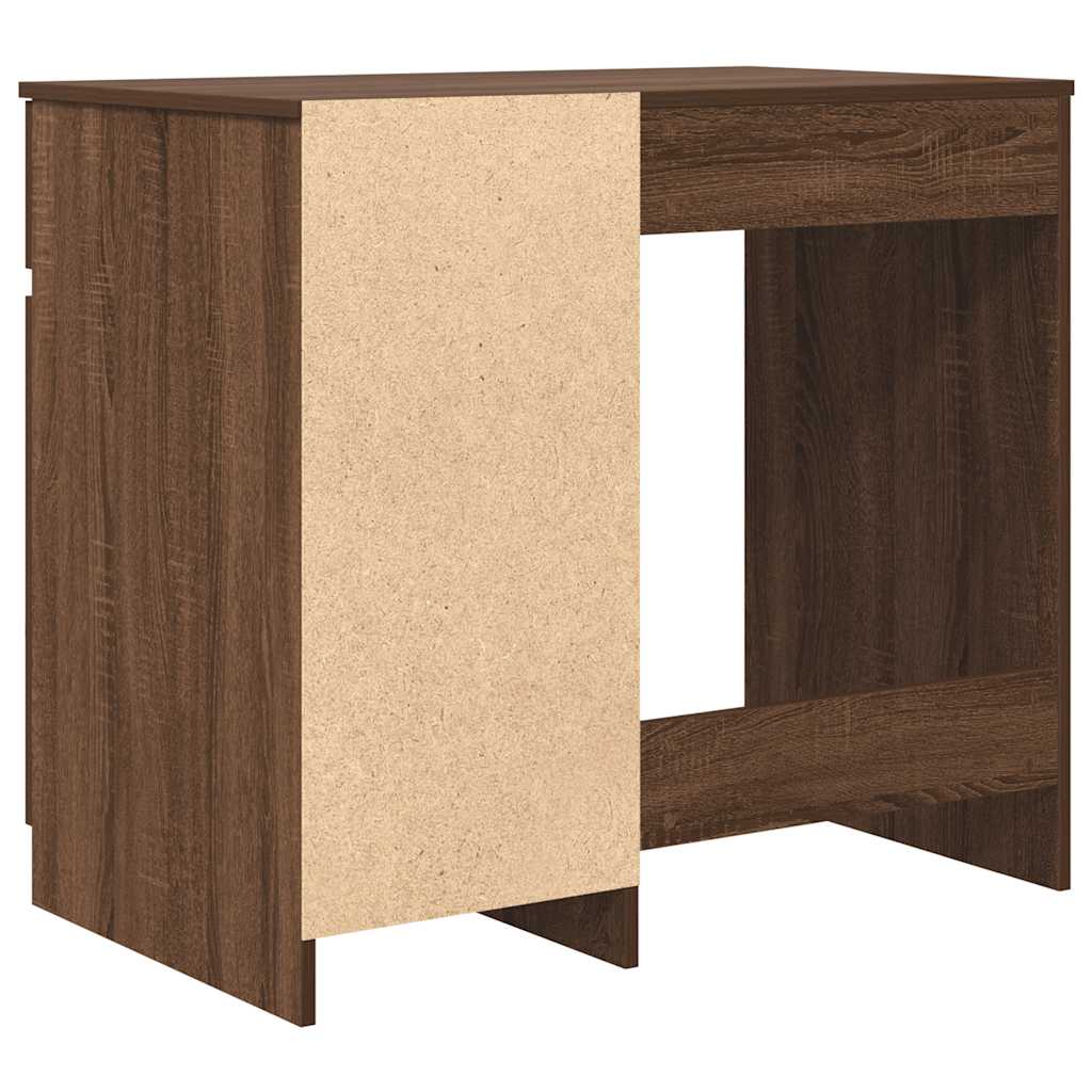 Modern Wooden Home Office Gaming Computer Desk Table With Keyboard Shelf Storage