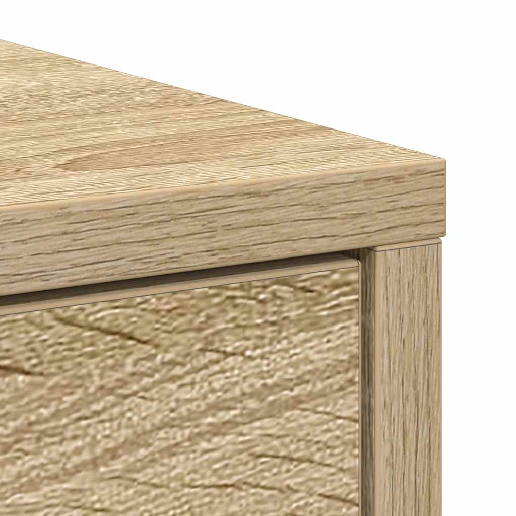 Sideboard with Drawers and Doors Sonoma Oak 70.5x34x74.5 cm