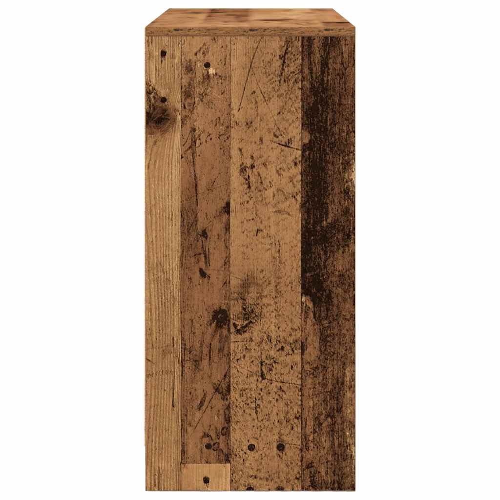 Sideboard with Drawers and Doors Old Wood 70.5x34x74.5 cm