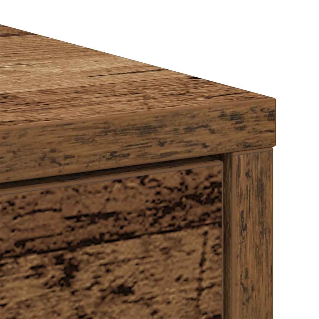 Sideboard with Drawers and Doors Old Wood 73x31x90 cm