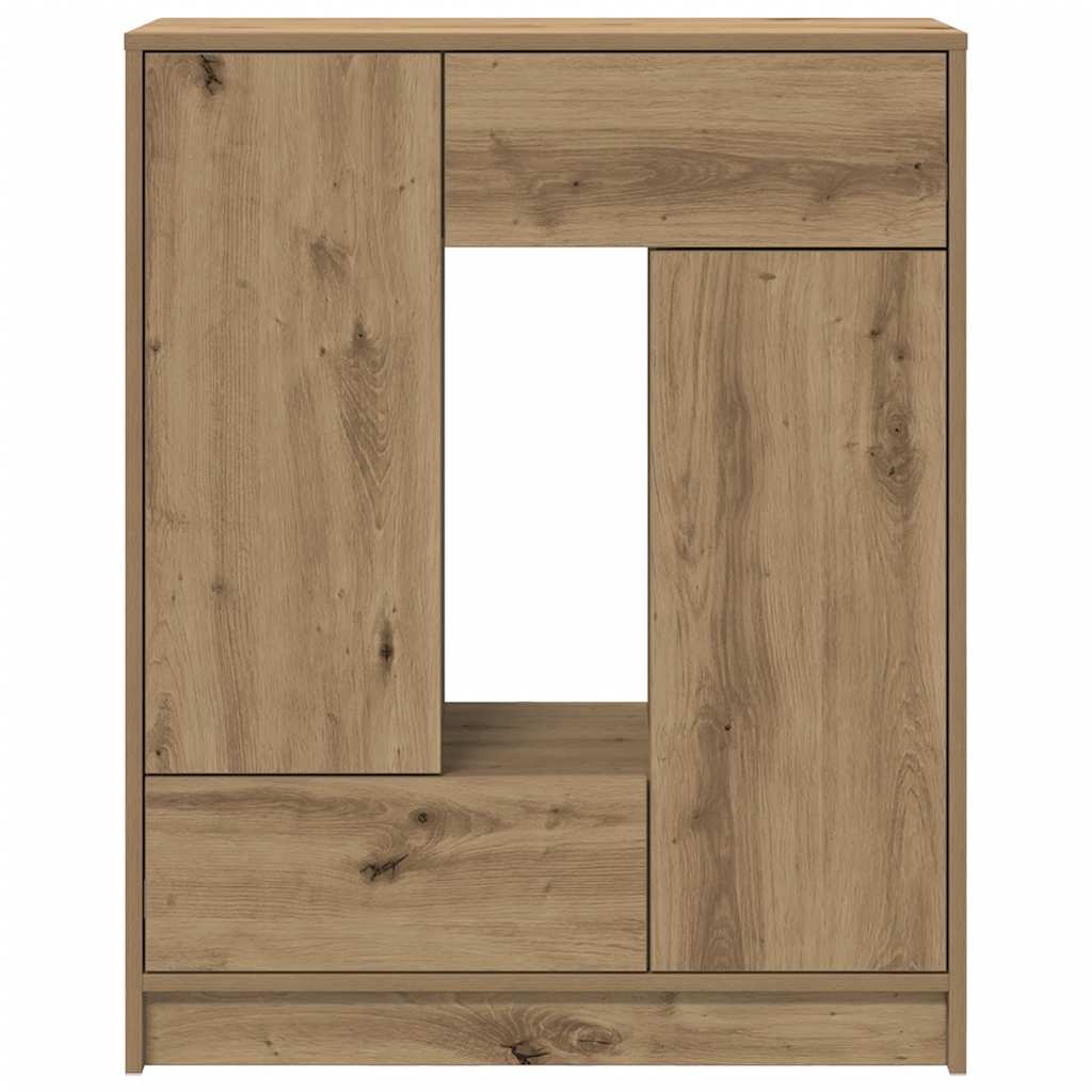 Sideboard with Drawers and Doors Artisan Oak 73x31x90 cm