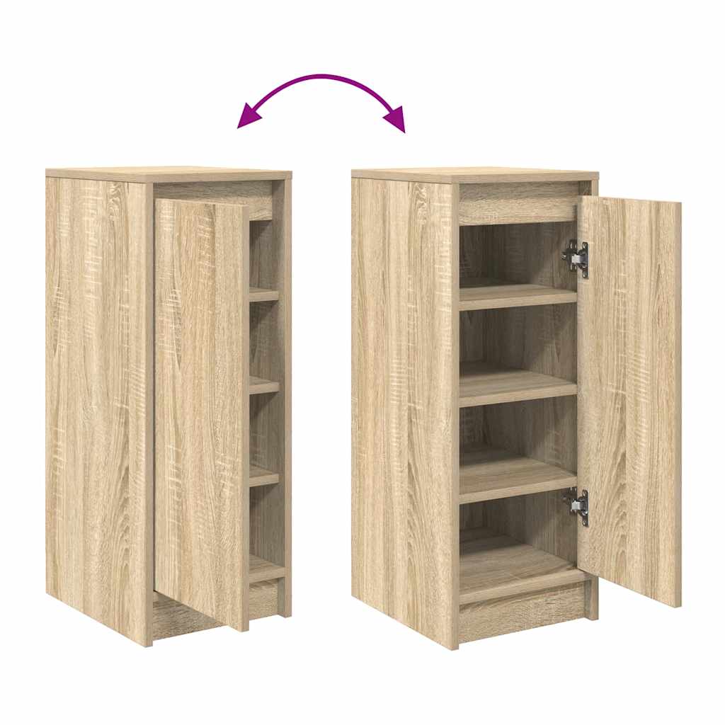 Shoe Cabinet Sonoma Oak 29.5x34x76 cm Engineered Wood