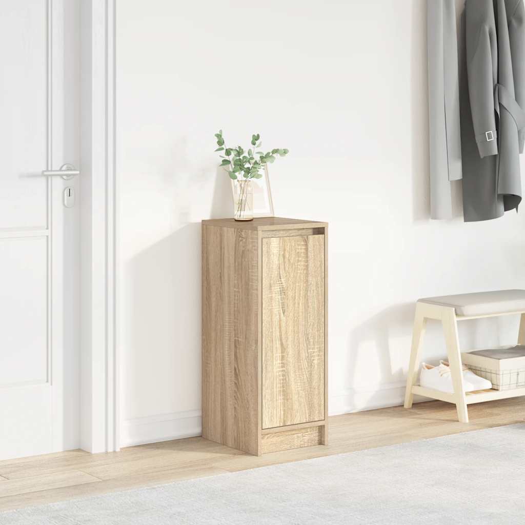 Shoe Cabinet Sonoma Oak 29.5x34x76 cm Engineered Wood