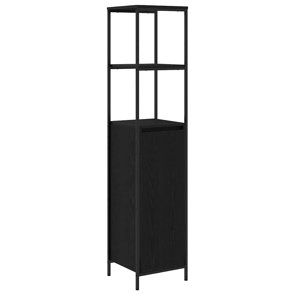 Bathroom Furniture Set 3 pcs Black oak 90 x 34.5 x 60 cm