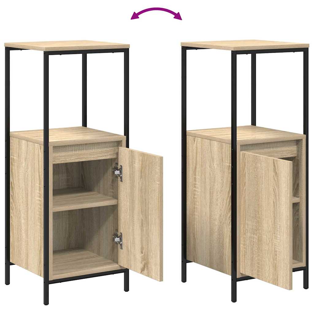 5-Piece Bathroom Furniture Set in Sonoma Oak Engineered Wood