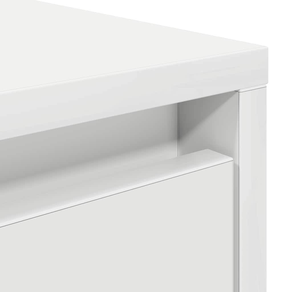 Coffee Table with Drawers White 70.5x70x40 cm