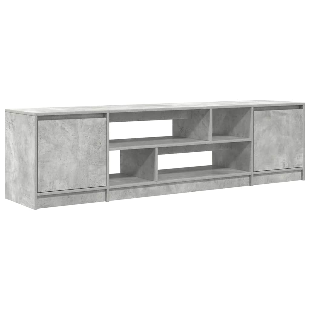 Modern Wooden 74 Inch TV Tele Stand Unit Cabinet With Open Storage & 2 Doors