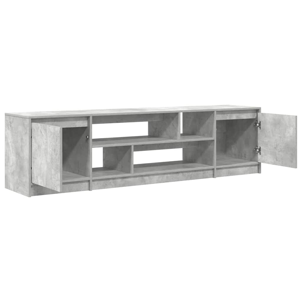 Modern Wooden 74 Inch TV Tele Stand Unit Cabinet With Open Storage & 2 Doors