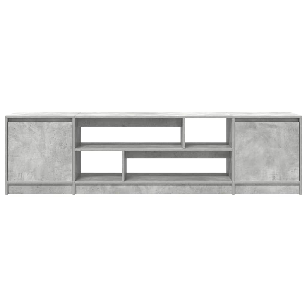 Modern Wooden 74 Inch TV Tele Stand Unit Cabinet With Open Storage & 2 Doors