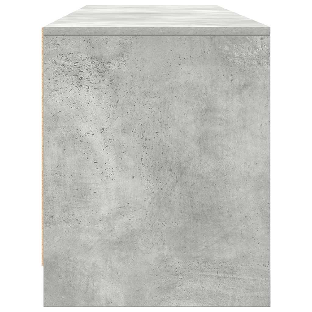 TV Cabinet Concrete Grey 188.5x41x50 cm Engineered Wood